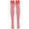 Peppermint Candy Cane Socks - Red and White Striped Christmas Holiday Candy Canes Stockings for Women and Girls